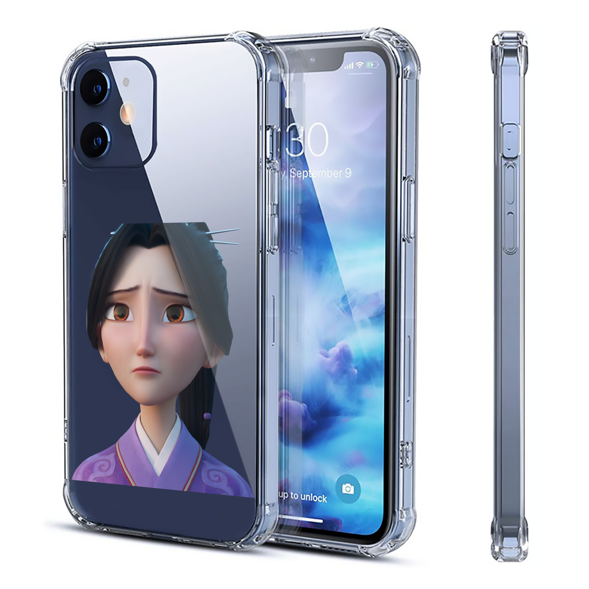 （画像用） Ne Zha 2 ナタ 魔童の大暴れ 【iPhone 12シリーズ対応】透明スマホケース（クリアソフトケース）